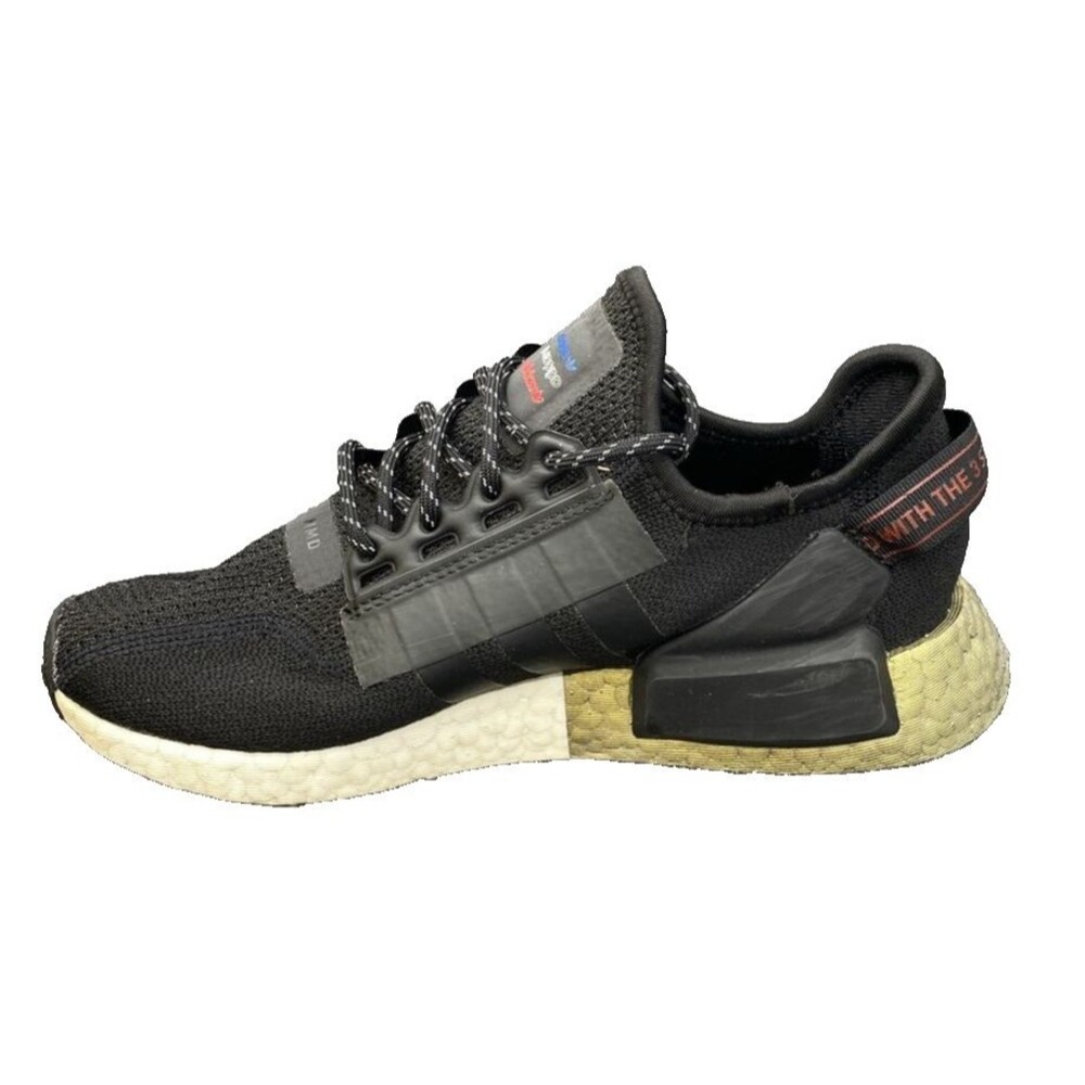 Adidas Shoes Kids Size 5 NMD R1 V2 'Black Gold Metallic Black Sneakers FW8048